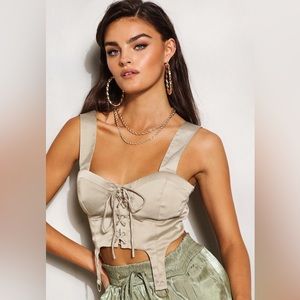 LACE UP CORSET TOP